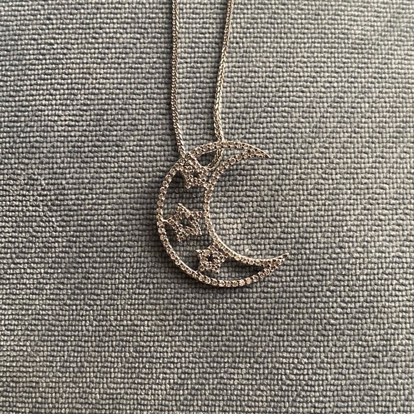 Diamond Moon & Stars Necklace - Picture 1 of 5